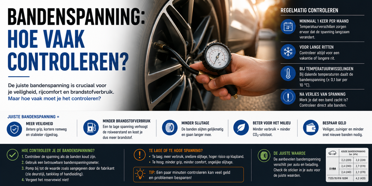 Bandenspanning: Hoe Vaak Controleren?
