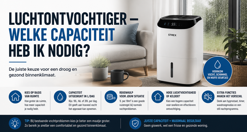 Luftentfeuchter — Welche Kapazität benötige ich?