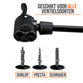 Strex Fietspomp - Drukmeter - 11 Bar – Bal pomp - Oranje