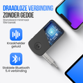 Strex Bluetooth Receiver - BT 5.4 - 3.5MM AUX - Bluetooth Ontvanger - Handsfree Bellen - Bluetooth Audio Receiver - Bluetooth Auto via AUX