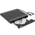 Strex Externe DVD Speler en Brander - CD/DVD - Plug & Play - USB 3.0 DVD Speler - Geschikt voor Windows, Mac en Linux - Optical Drive