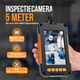 Strex Inspectiecamera met Scherm 5M - 1080P HD - 4.3 inch LCD scherm - IP67 Waterdicht - LED Verlichting - Endoscoop - Inspectie Camera - Incl. 32gb microSD