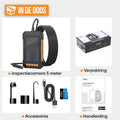 Strex Inspectiecamera met Scherm 5M - 1080P HD - 4.3 inch LCD scherm - IP67 Waterdicht - LED Verlichting - Endoscoop - Inspectie Camera - Incl. 32gb microSD
