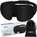 Strex Luxe Slaapmasker - 3D Ergonomisch - 100% Verduisterend - Traagschuim - Slaap Masker - Oog Masker