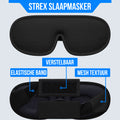 Strex Luxe Slaapmasker - 3D Ergonomisch - 100% Verduisterend - Traagschuim - Slaap Masker - Oog Masker