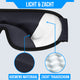 Strex Luxe Slaapmasker - 3D Ergonomisch - 100% Verduisterend - Traagschuim - Slaap Masker - Oog Masker