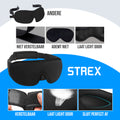 Strex Luxe Slaapmasker - 3D Ergonomisch - 100% Verduisterend - Traagschuim - Slaap Masker - Oog Masker