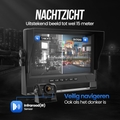 Strex Achteruitrijcamera Set Bedraad Met 4 Camera's (tegelijk bekijken) - 9" Scherm - 18LED Nachtzicht 15m - IP66 Waterdicht - Achteruitrij Camera