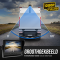 Strex Achteruitrijcamera Set Bedraad Met 4 Camera's (tegelijk bekijken) - 9" Scherm - 18LED Nachtzicht 15m - IP66 Waterdicht - Achteruitrij Camera
