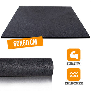 Strex Anti Trillingsmat Wasmachine en Wasdroger - 60 x 60 CM - Geluidsdempende Antislip Mat - Trillingsdemper - Rubber Mat