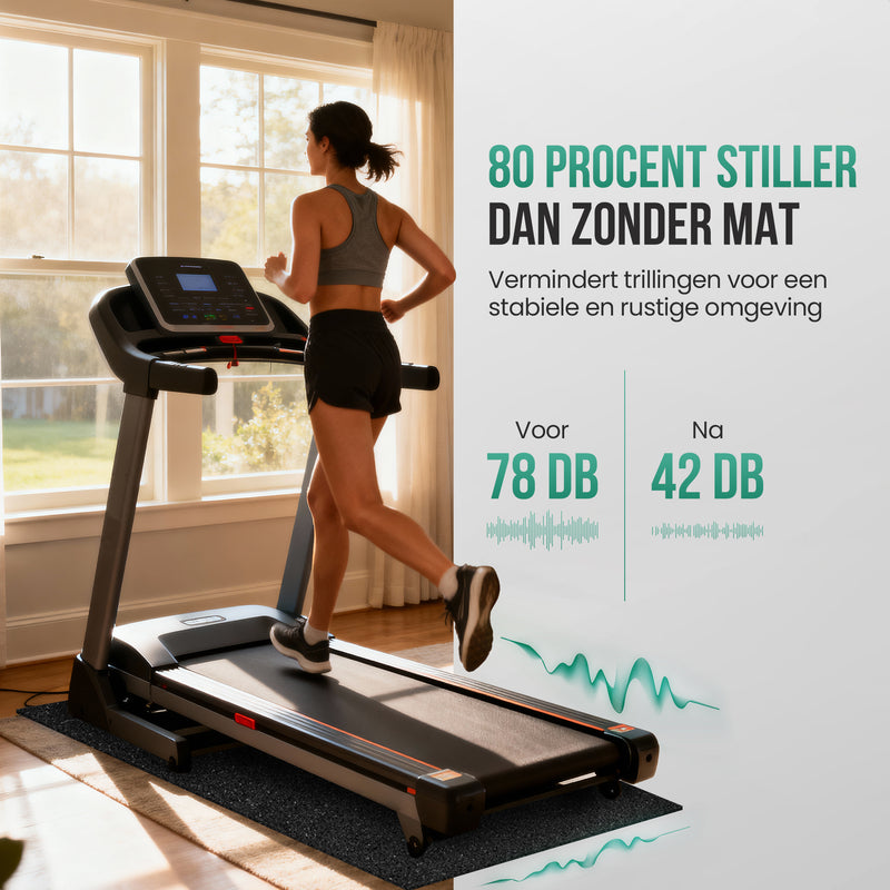 Strex Anti Trillingsmat Wasmachine en Wasdroger - 60 x 60 CM - Geluidsdempende Antislip Mat - Trillingsdemper - Rubber Mat