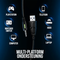 Strex Gaming Headset met Microfoon Blauw - PC + PS4 + PS5 + Xbox One + Xbox Series