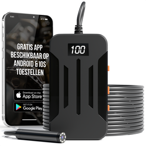 Strex Inspectiecamera 5M - Android/IOS - IP68 Waterdicht - 1080P HD - LED Verlichting - Endoscoop - Inspectie Camera - Inspecteren Met Telefoon