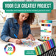 Strex Textielstiften - 20 stuks - Kleding stiften - Textielmarkers - Textiel Stiften