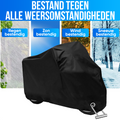 Strex Scooterhoes / Motorhoes Universeel voor alle Scooters / Motors - Waterdicht 300D Oxford - Geschikt voor Windscherm - Scooter Hoes - Motor Hoes - Incl. Opbergzak