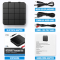 Strex Bluetooth Transmitter & Receiver 2 in 1 - BT 5.0 - 3.5MM AUX / RCA - Bluetooth Zender - Bluetooth Ontvanger - Bluetooth Transmitter - Bluetooth Receiver