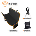 Strex Hondendeken Auto Achterbank en Kofferbak - 137 x 147 CM - Beschermhoes - Hondenkleed - Honden Deken Auto Achterbank - Incl. Hondenriem En Opbergzak