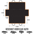 Strex Hondendeken Auto Achterbank en Kofferbak - 137 x 147 CM - Beschermhoes - Hondenkleed - Honden Deken Auto Achterbank - Incl. Hondenriem En Opbergzak