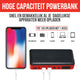 Strex 12V Jumpstarter voor Auto - 1000A / 18.000 mAh - 4-in-1 Starthulp met Powerbank, LED Zaklamp en SOS Noodlicht - In Opbergkoffer