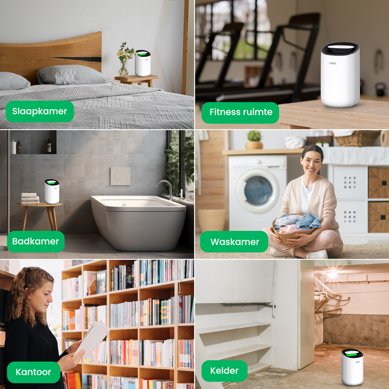 Strex Luchtontvochtiger - Extreem Stil - 600ml/dag - Geschikt voor Huis / Slaapkamer & Kantoor