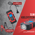 Strex Acculader - 12/24V 4/6/8A - Reparatiemodus - Druppellader - Accu Lader voor Auto / Motor / Scooter / Boot / Camper