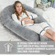 Strex Zwangerschapskussen XXL - 280cm - Afneembare Hoes - Zijslaapkussen / Body Pillow / Lichaamskussen / Voedingskussen