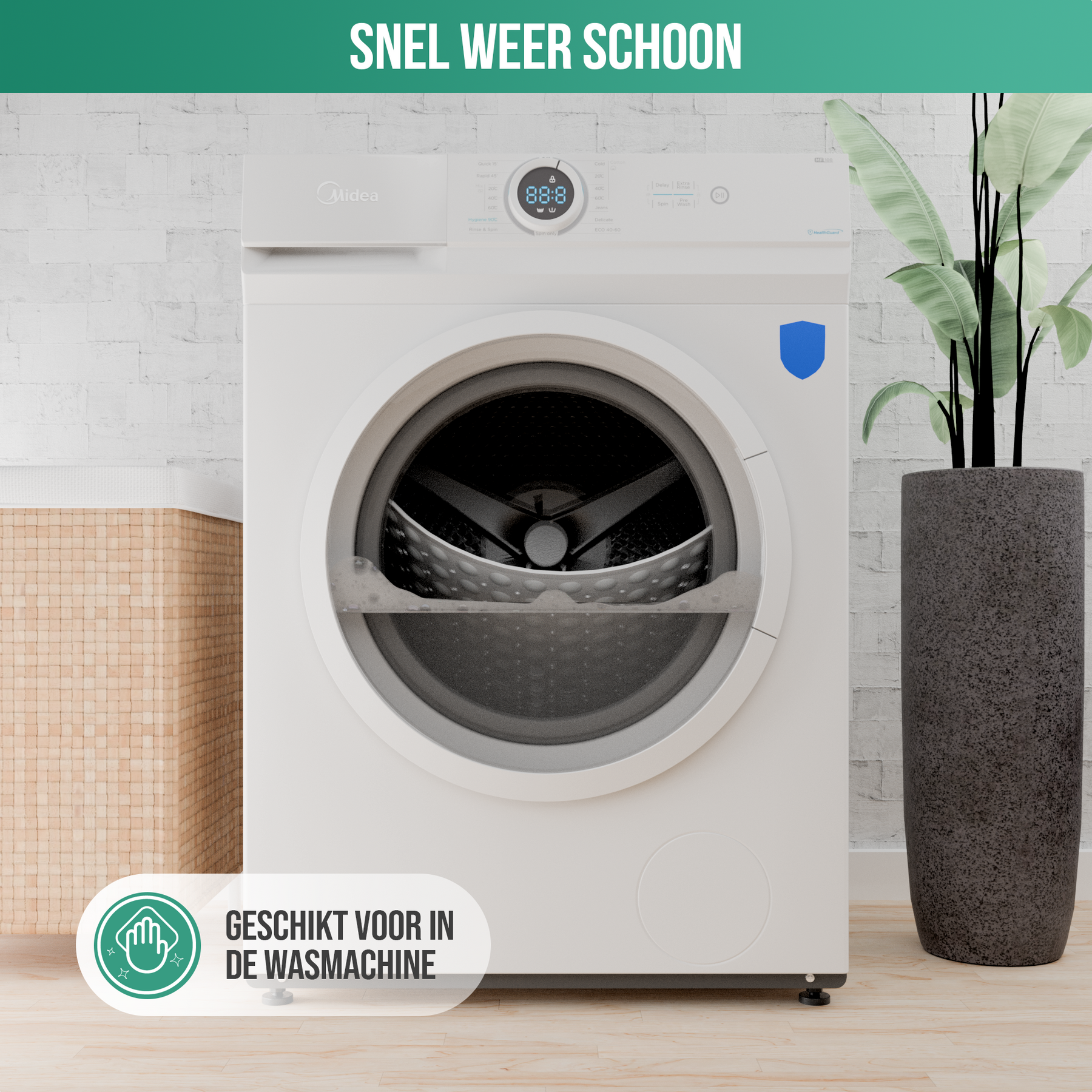 Strex Badmat / Antislipmat Douche - 53x53CM - Met Zuignappen - Douchemat Antislip voor Douche - Badkamermat