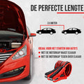 Strex Startkabels 25 mm2 - 3.5M - 750A - Extra Robuust - Auto / Bus / Vrachtwagen / Boot - Incl. Opbergtas