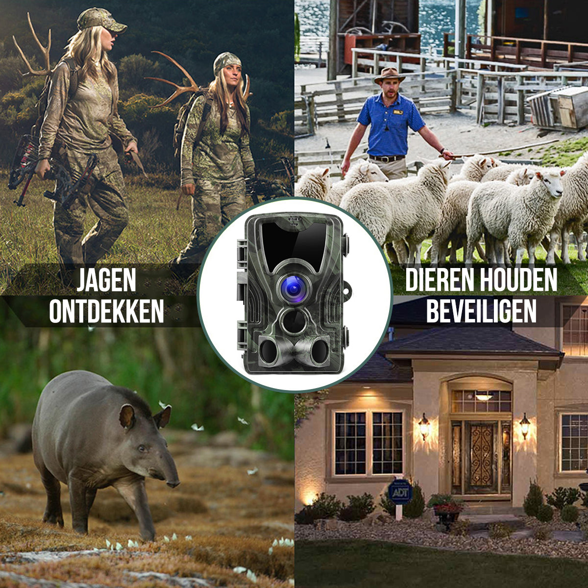 Strex Wildcamera met WiFi en Nachtzicht - 120MP 4K ULTRA HD - Waterdicht - Incl. 32 GB SD - Wild Camera