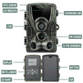 Strex Wildcamera met WiFi en Nachtzicht - 120MP 4K ULTRA HD - Waterdicht - Incl. 32 GB SD - Wild Camera
