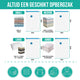 Strex Vacuumzakken Dekbedden & Kleding - 14 Stuks / 4 Maten - Reiszakken / Vacumeerzakken - Incl. Handpomp