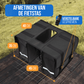 Strex Dubbele Fietstassen Waterdicht - Fietstas 40 Liter - Zwart - Met Reflectoren - Elektrische Fiets