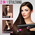 Strex Stijltang - 2 in 1 - Stijlen en Krullen - Keramisch - 120℃/230℃ - Krultang