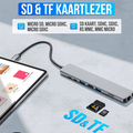 Strex 8 in 1 USB C Hub - Docking Station - USB Splitter - 4K HDMI - USB A - USB C - Ethernet - Micro SD - Geschikt voor Laptop, Macbook, Windows