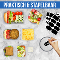 Strex Vershoudbakjes - Meal Prep Bakjes - Plastic Diepvries Bakjes - Met Deksel - 18 Delige set - BPA Vrije Magnetronbakjes