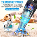 Strex Kruimeldief - Snoerloos - Kruimelzuiger Nat & Droog - 3 Opzetstukken - 14000PA - HEPA Filter - LED Verlichting - Extra Krachtig - Handstofzuiger