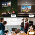 Strex Projectiescherm - Beamerscherm - 100 Inch - 16:9 - Projectiedoek - 160° Kijkhoek - Inclusief Bevestigingsmateriaal - 220x120 CM