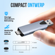 Strex Kaartlezer - Card Reader - USB 3.0/USB C - 2-In-1 - SD Kaart/TF Kaart - Geheugenkaartlezer