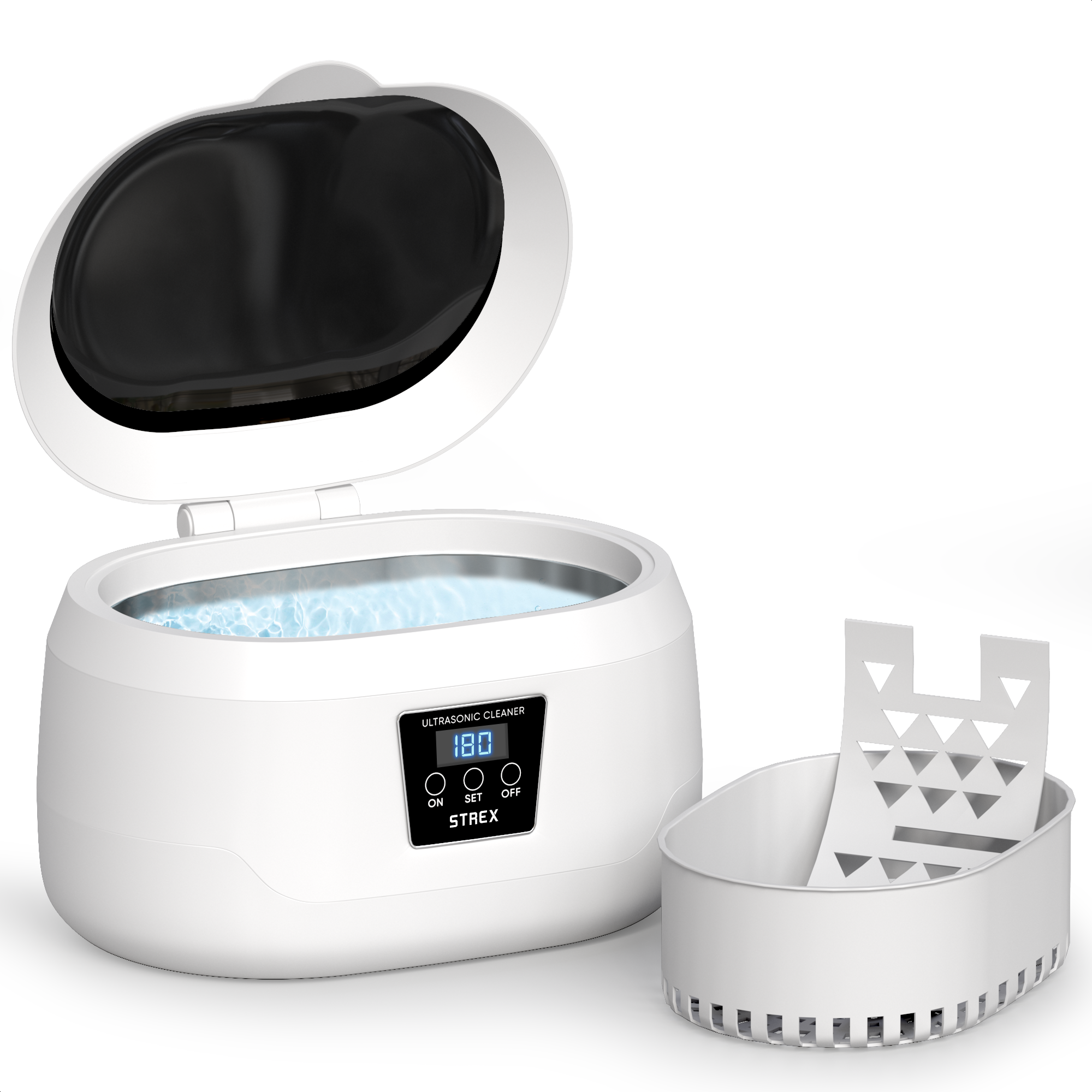Strex ultrasoon reiniger 600 ml voor sieraden en brillen