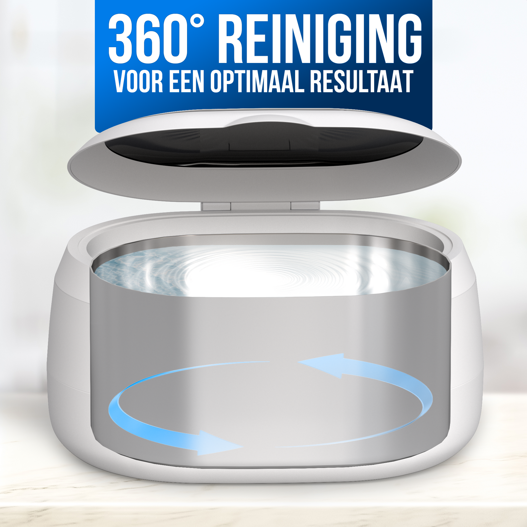 Strex Ultrasoon Reiniger 600ml - 360º - Ultrasone Reiniger - Reinigingsapparaat Voor Brillen / Sieraden / Horloge / Munten