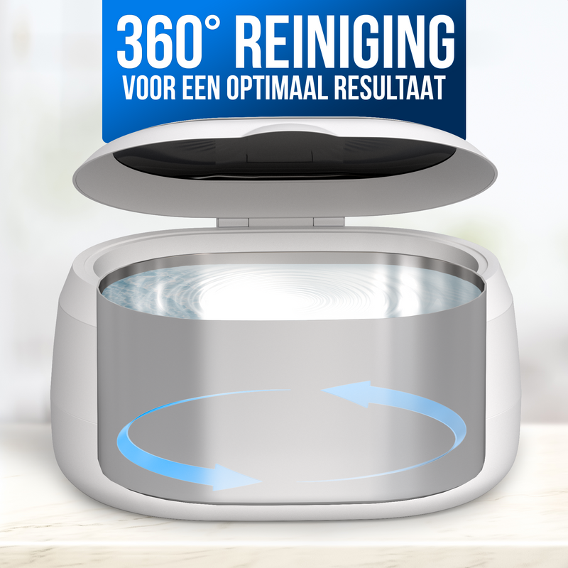 Strex Ultrasoon Reiniger 600ml - 360º - Ultrasone Reiniger - Reinigingsapparaat Voor Brillen / Sieraden / Horloge / Munten