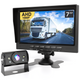 Strex Achteruitrijcamera Set Bedraad HD 1080P - 7" Scherm - 18LED Nachtzicht 15m - IP69 Waterdicht - Achteruitrij Camera