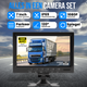 Strex Achteruitrijcamera Set Bedraad HD 1080P - 7" Scherm - 18LED Nachtzicht 15m - IP69 Waterdicht - Achteruitrij Camera