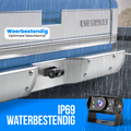 Strex Achteruitrijcamera Set Bedraad Met 2 Camera's (tegelijk bekijken) - HD 1080P - 7" Scherm - 18LED Nachtzicht 15m - IP69 Waterdicht - Achteruitrij Camera