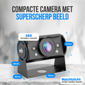 Strex Achteruitrijcamera Set Bedraad Met 2 Camera's (tegelijk bekijken) - HD 1080P - 7" Scherm - 18LED Nachtzicht 15m - IP69 Waterdicht - Achteruitrij Camera