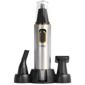 Strex 3 In 1 Neushaartrimmer Set - Oplaadbaar & Afspoelbaar - Neustrimmer / Oortrimmer / Wenkbrauwtrimmer / Baardtrimmer - Mannen & Vrouwen