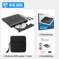 Strex Externe DVD Speler En Brander - Met Hoes - CD/DVD - Plug & Play - USB 3.0 DVD Speler - Geschikt voor Windows, Mac en Linux - Optical Drive