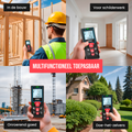 Strex Laser Afstandsmeter 60m Bereik - Lasermeter - Incl. Batterijen & Beschermhoes
