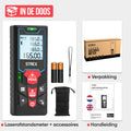 Strex Laser Afstandsmeter 60m Bereik - Lasermeter - Incl. Batterijen & Beschermhoes