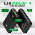 Strex Powerbank - 12.000 mAh - 22.5W Snellader - USB-A/USB-C - LED Indicatie - Universele Powerbank geschikt voor o.a. iOS/Android
